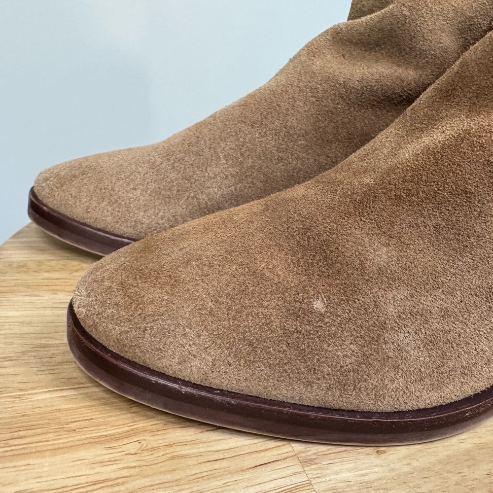 Dolce Vita Women’s Tavin Suede Zip Back Ankle Booties Tan, Size 7 - Picture 5 of 10